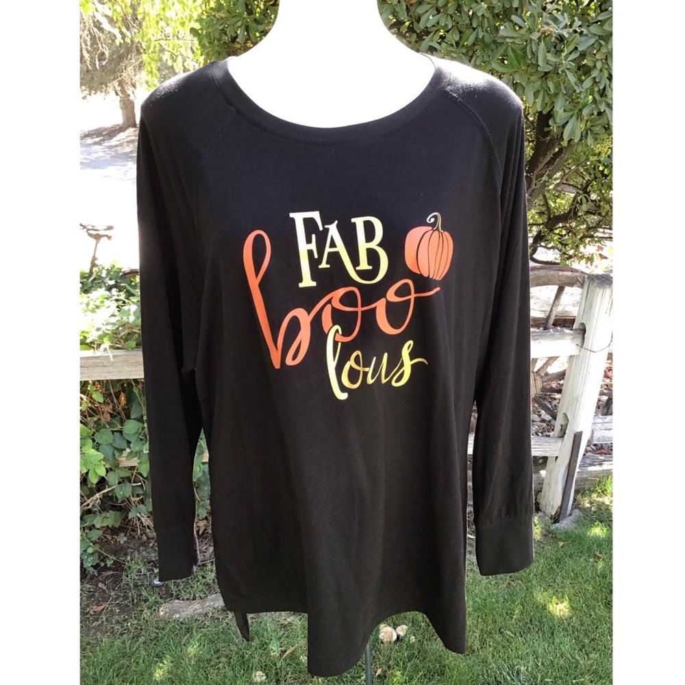 NWT State of Mind Halloween Fab Boo Lous Tunic